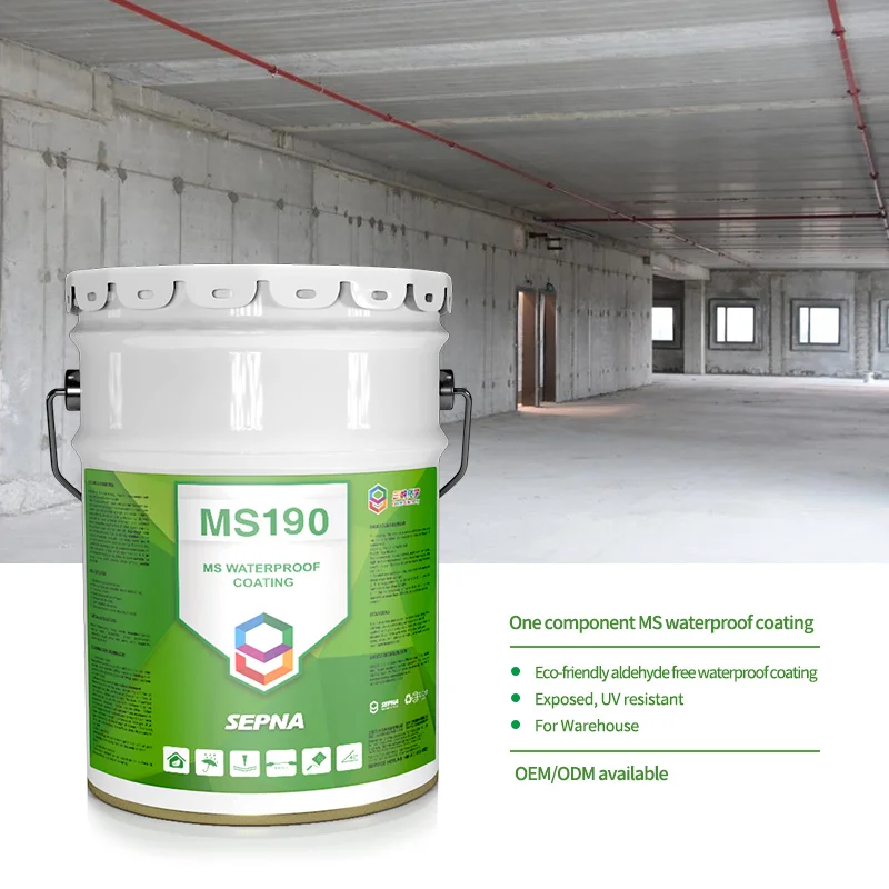 SEPNA One component liquid modified silicone sealant coatings for roof