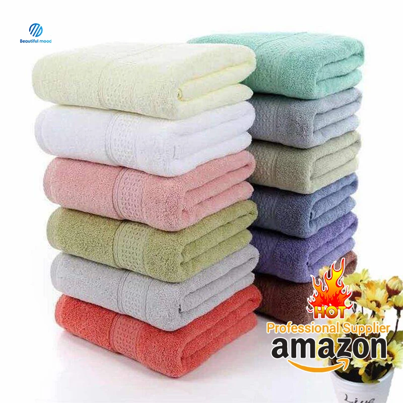 Hot-selling high quality customize logo Premium 100% Cotton terry jacquard toallas algodon bath towel set