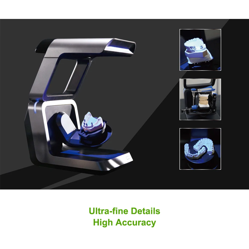 OEM Desktop Dental Lab Scanner 3D Texture Scan Blue Light Demo Machine Teeth Scanner