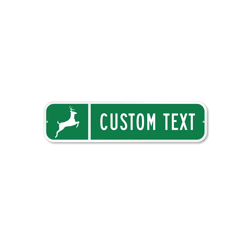 Custom Green Street plastic pvc warning sign with Right Arrow sublimation aluminum street sign saudi arabia road signs