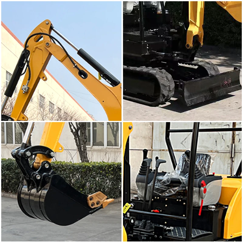 Kubota Engine New 3 Ton Chinese Mini Excavator EPA Farm Used 1-2 Ton Machine 3.5ton Durable Motor Gearbox Wheel 0.8 Ton 1 Year