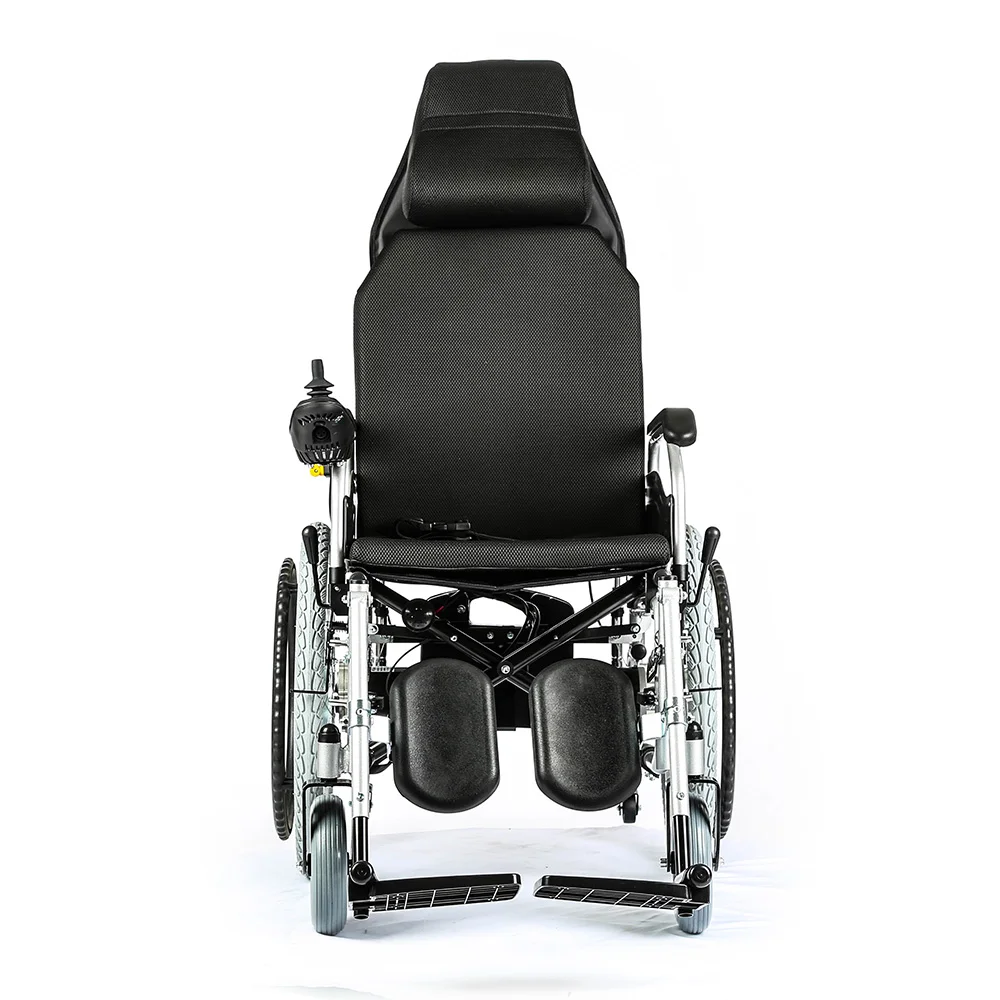 Multifunctional Manual Elevating Footrest User-friendly Fold Fold Electric Power Wheelchair
