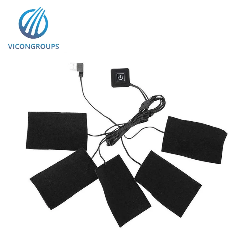 Custom DC 5V Three speed regulation USB Electric Cloth Heater Pad Heating Element