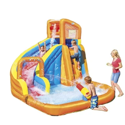 New PVC Inflatable kids castle padding Pool water play center PVC big outdoor water park Baby Swimming Pool With slide
