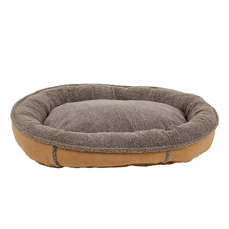 2023 New Arrival  Pet Beds Dog Bed Soft Neck Bolster Living Room Sleep Heated Donut Cat Dog Bed