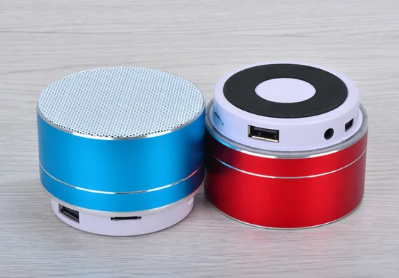 Wholesale hot sale A10 LED portable wireless speaker metal TF card bass blue tooth high quality speaker