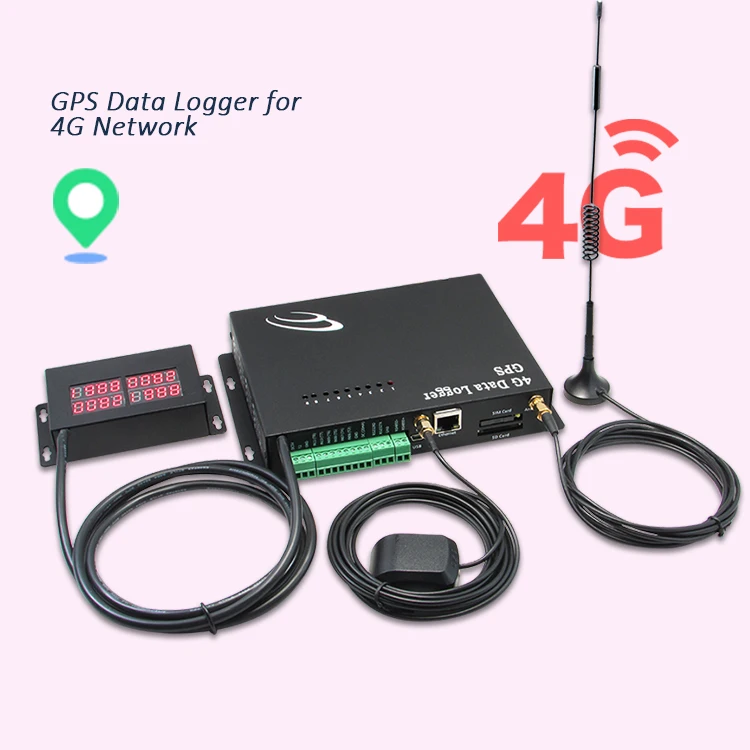 Satellite GPS tracking device best safety wireless 4g network Ethernet GPS tracker data voltage and temperature measurement