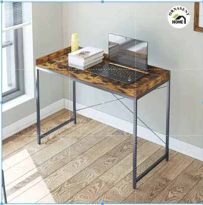 Long Computer Table Light MDF Top Metal feet Office Bedroom Wholesale Cheap hot sale