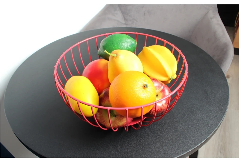 
Directly Manufacturer Wholesale Kitchen Decorative Vegetable Fruit Storage Metal Wire Basket 