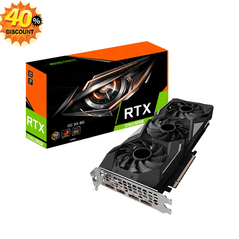 2022 Best Sell New 2060 Super Graphics Card GPU 2060 8GB card GDDR6 RTX 2060 Super 8gb with Fast Shipping