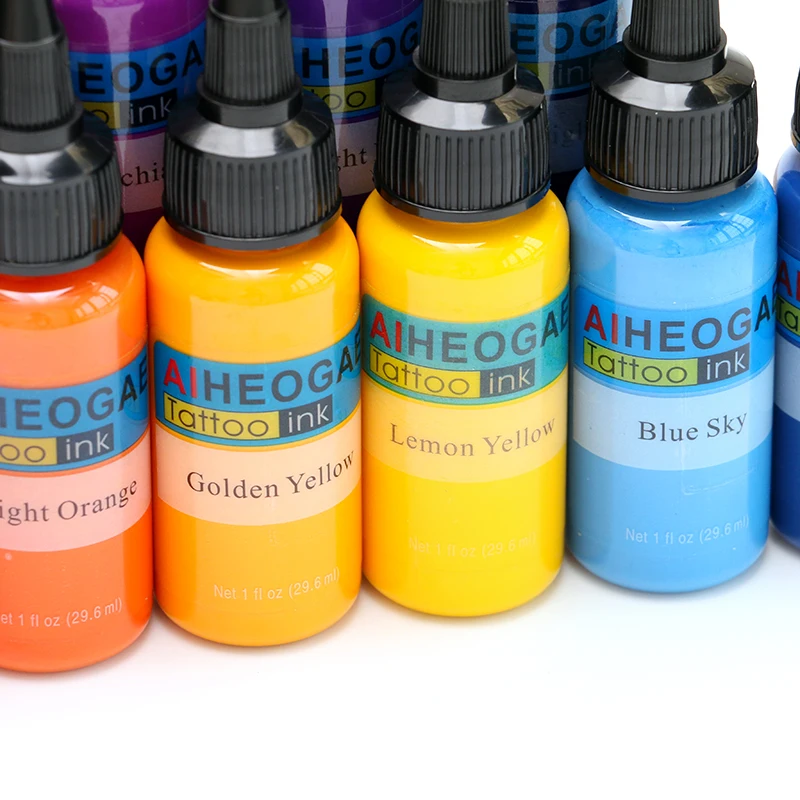 
Tatoo And Body Art Permanent Makeup Pigment Color Best Tattoo Ink Set Microblading Supplies 