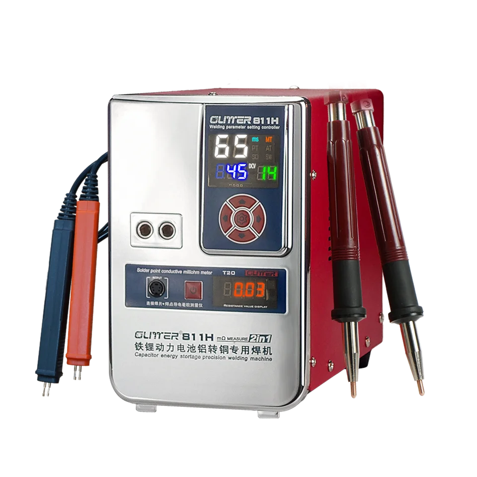 Glitter 811H 36KW/42KW 700A Spot Welder Aluminum To Copper /Nickle Battery Spot Welding Machine For Iron Lithium Battery
