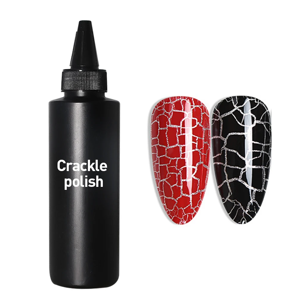 Abgel 1KG  nail art base coat and top gel polish soak off crackle nail gel for wholes