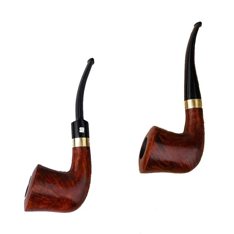 3 Colors To choose Briar Smoking Pip durable handmade Wooden smoking Pipe