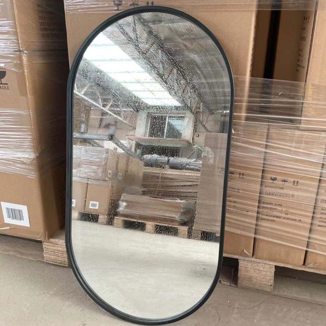 European style antique carved whole body mirror French clothes shop fitting mirror wall hanging mirror