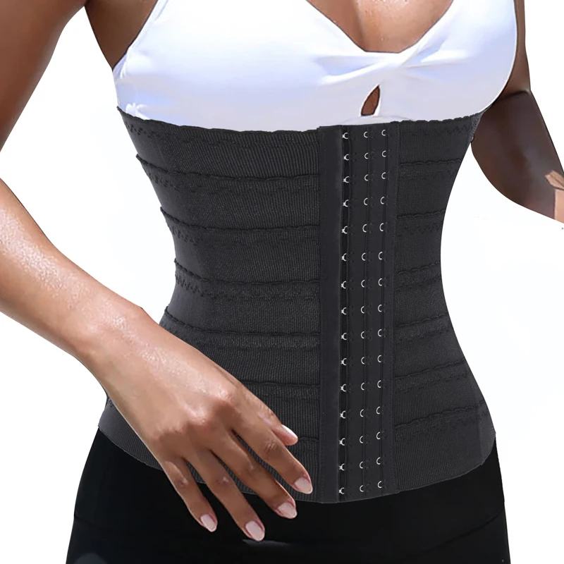 ladies weight loss wrap shapewear corset postpartum Body shaper waist Trimmer Belt hourglass waist trainers with personal logo