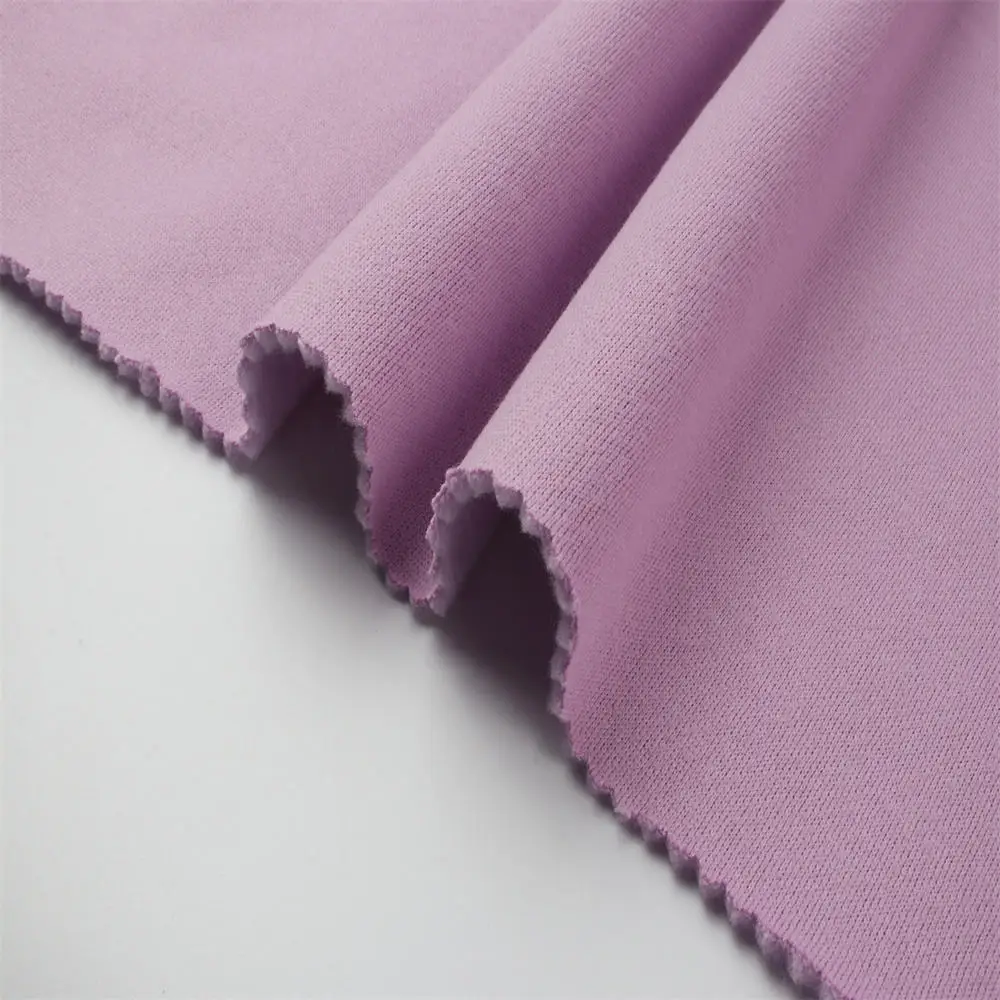 Buy Fleece Fabric Online 300GSM CVC Cotton Sweatshirt Hoodie Fleece Fabric With Soft Hand Feeling