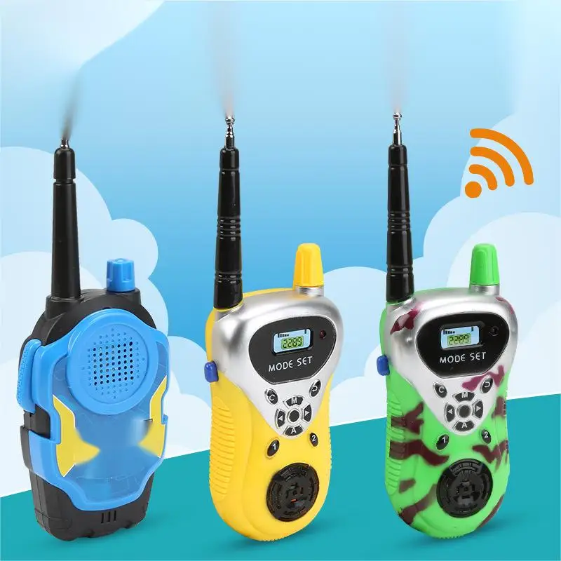 Cartoon Walkie Talkies For Toddlers Kids Pretend Toys Children Outdoor Adventure Walkie Talkie Toy
