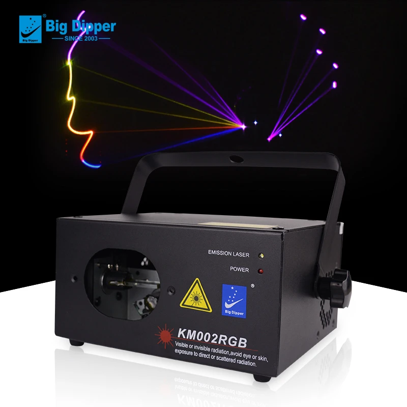 Большой Dipper KM002RGB 180 МВт RGB двигатель лазерный DJ свет анимационный проектор шоу сценическое осветительное оборудование