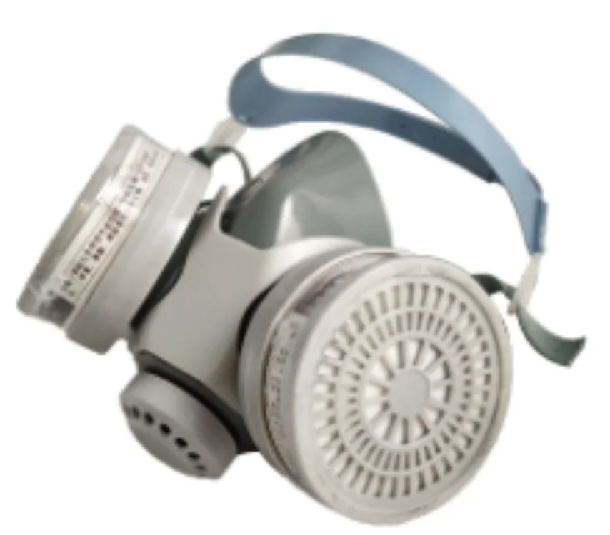 Factory Sale Half Face Breathing Gas Mask Chemical Respirator Safety Mask For Dust With Double Filter