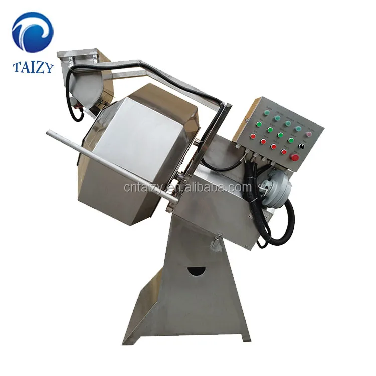 Fried Food beans peanuts Potato Chips Snacks sausage automatic mixing Seasoning flavoring Machine