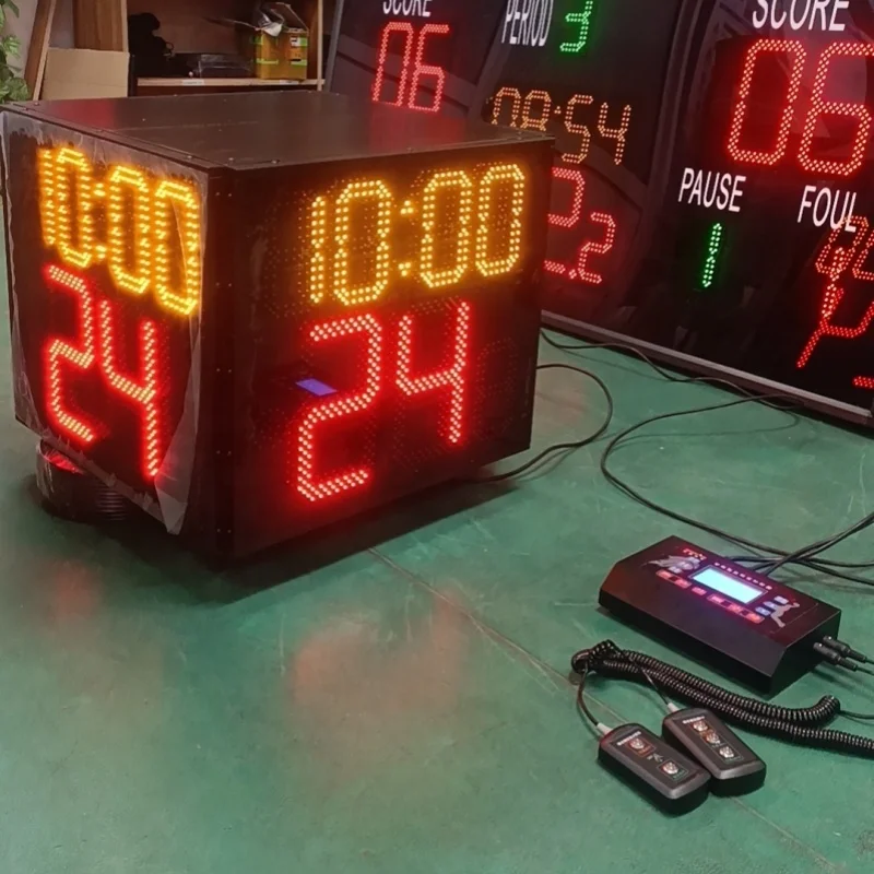 Multi-function LED basketball scoreboard 24 second shot clock