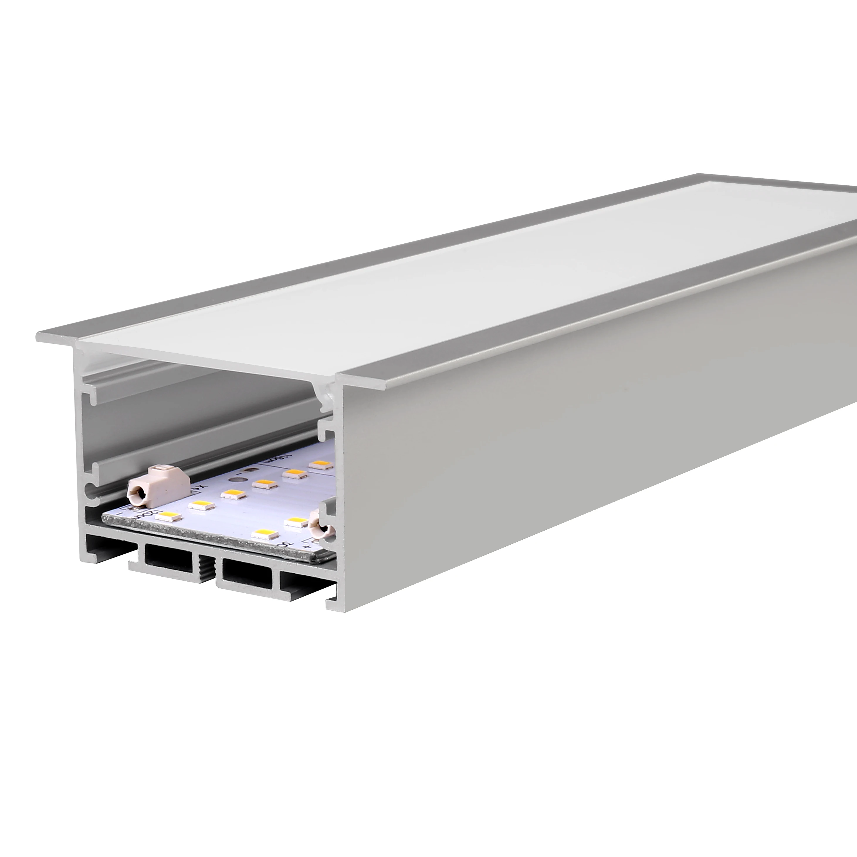 surface mount led aluminum profile light recessed channel plaster extrusion