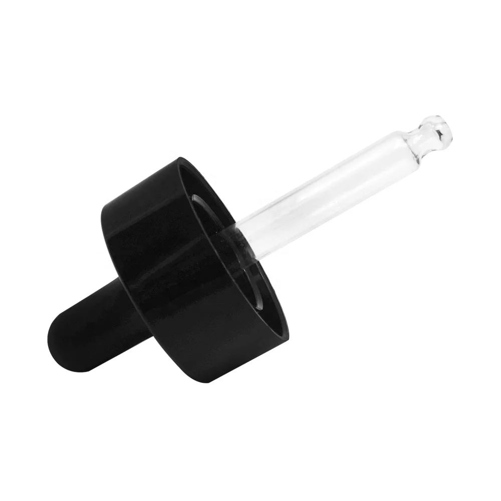  20mm Black Plastic Double Wall Dropper For Glass
