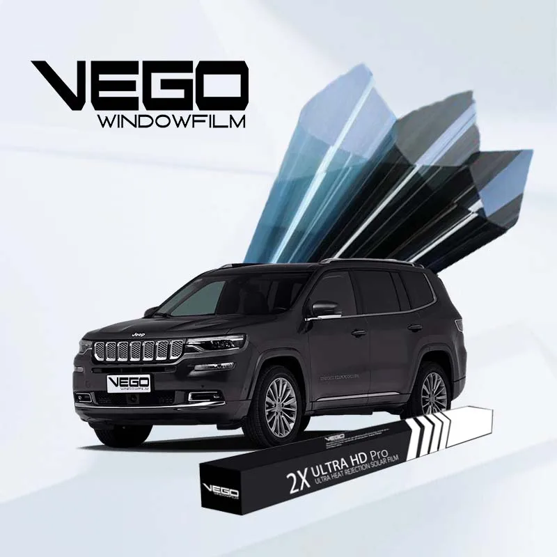 never fade VEGO light blue Car Tint Film 4K Clear Vision window tinted solar film Titanium nitride nano ceramic for cars 3m