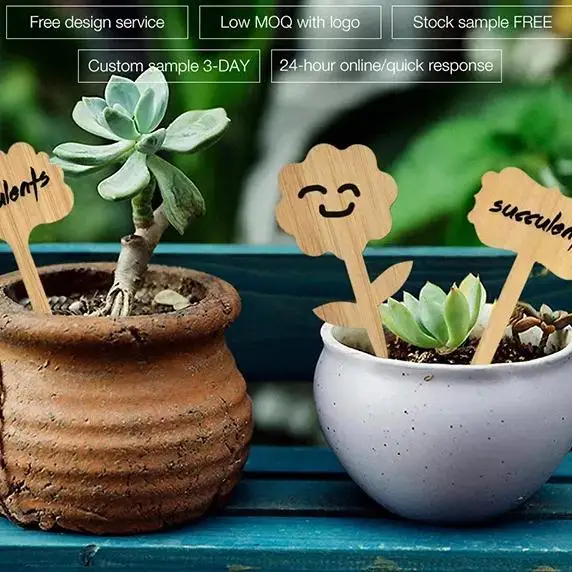 Garden Supplies Environmental For Nurseries Plant Growing Thick Tag Label Bamboo Plant Labels