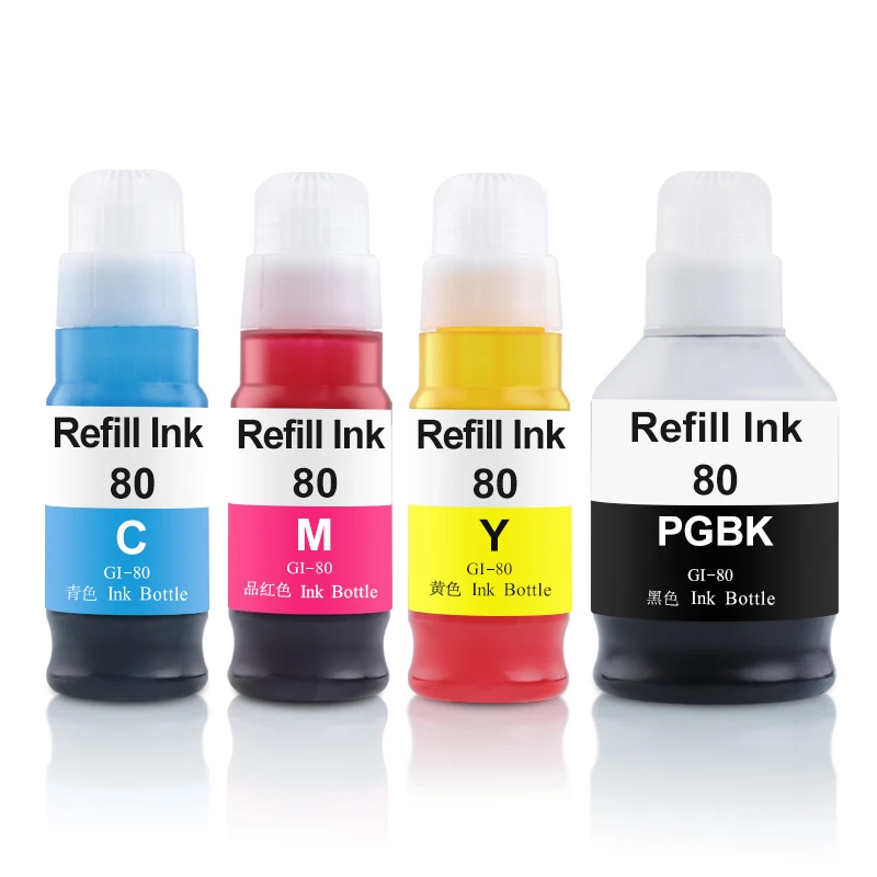 Ocbestjet GI-X0 10 20 High Quality Dye Ink For Canon GM2050 GM4050 G5050 G6050 G7050 G5020 G6020 G7020 GM2030 GM4030