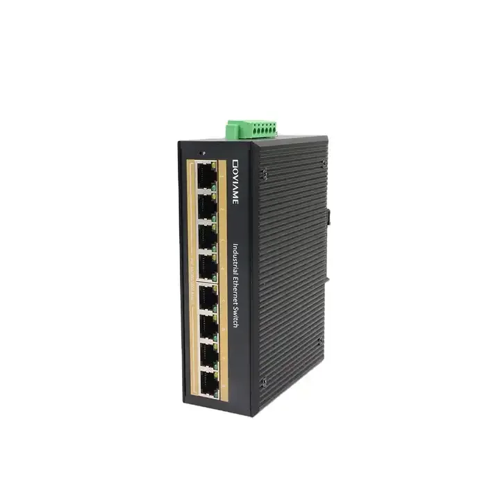 OEM/ODM 8-port 10/100/1000 POE Industrial Ethernet switch with excellent adaptability to industrial field environments