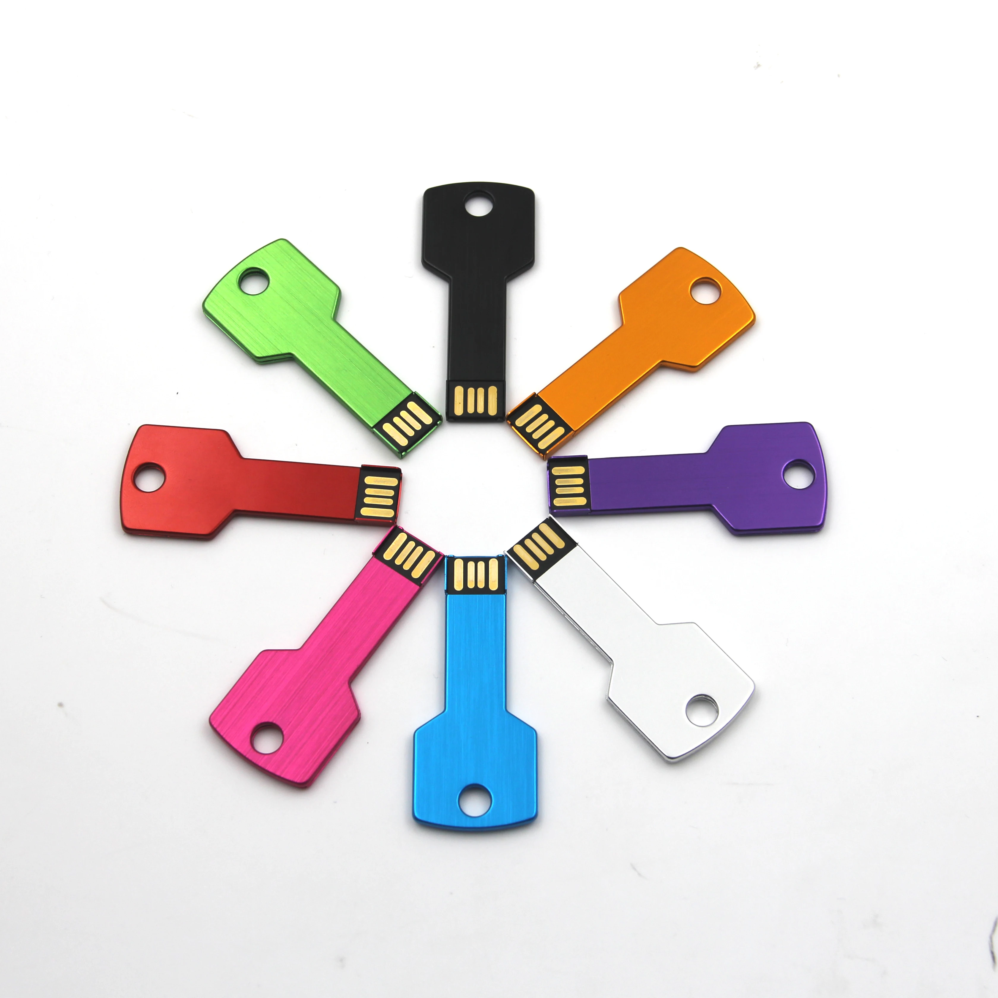 Free custom LOGO key flash drive 2G 4G 8G 16G 32G 64G 128G pen drive USB2.0 memory stick