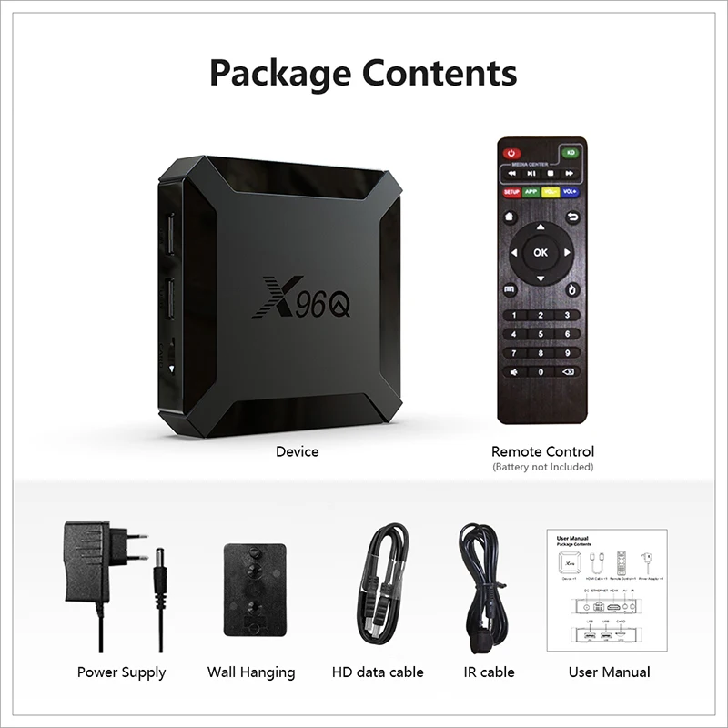 Original Cheapest X96Q Allwinner H313 Android 10 TV Box 4k 60fps Set Top Box hot selling ukraine France