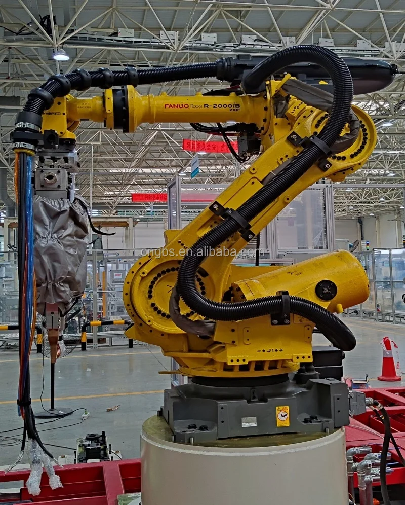 Bending resistance CNGBS hose packages for steel spot welding robot FANUC R-2000iB/210F 6 axes industrial robot