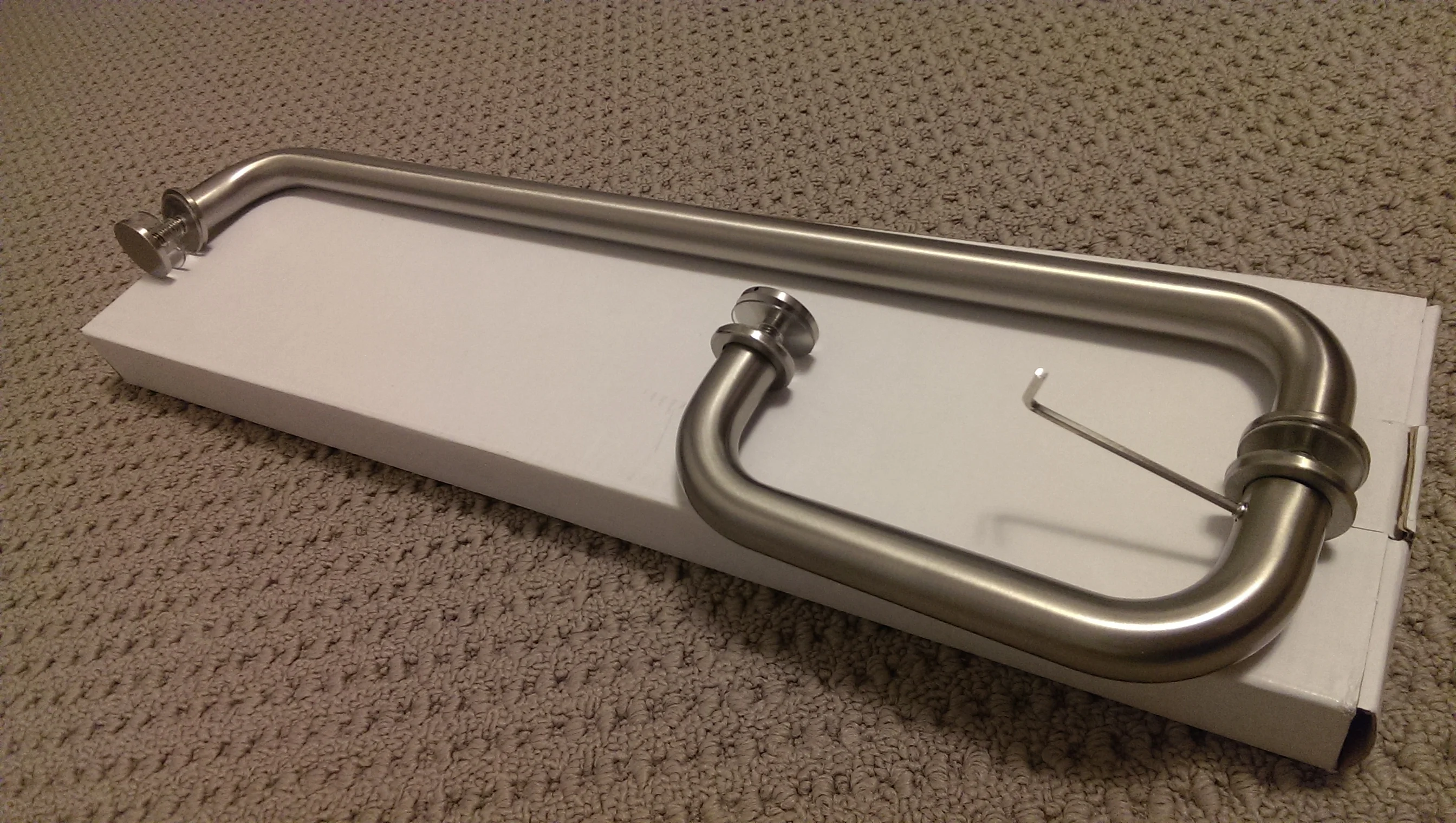 
High quality stainless steel handles for glass door showers 