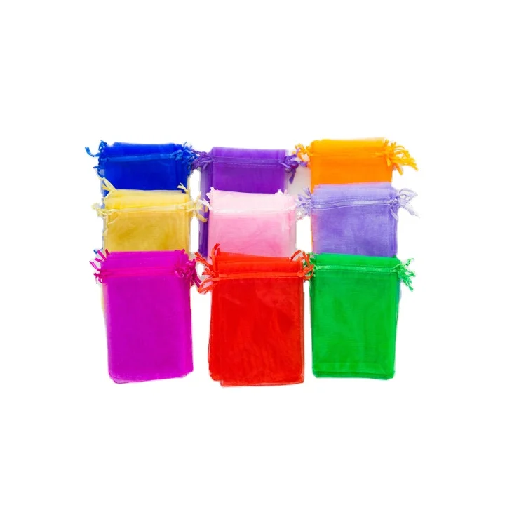 Organza color 13*18 cm spot wholesale custom wedding Christmas gift bags jewelry bags