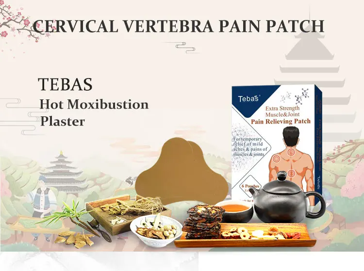 Chinese Pain Patches Herbal Cervical Spine Pain Relieving Plaster Cervical Vertebra Pain Patch for Muscle Joint Ache