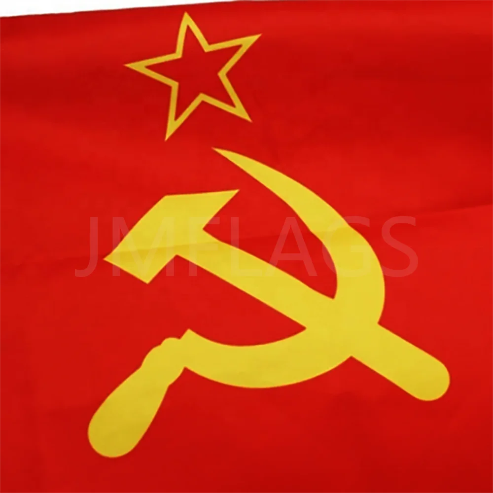 Wholesale 3*5 Ft Russia Flags 100% Polyester No Fade Union of Soviet Socialist Republics USSR Flag