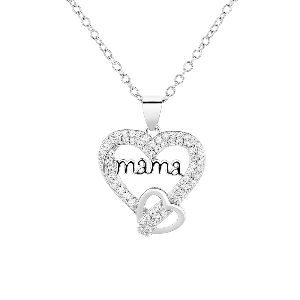 925 ожерелье из стерлингового серебра с надписью «MAMA»