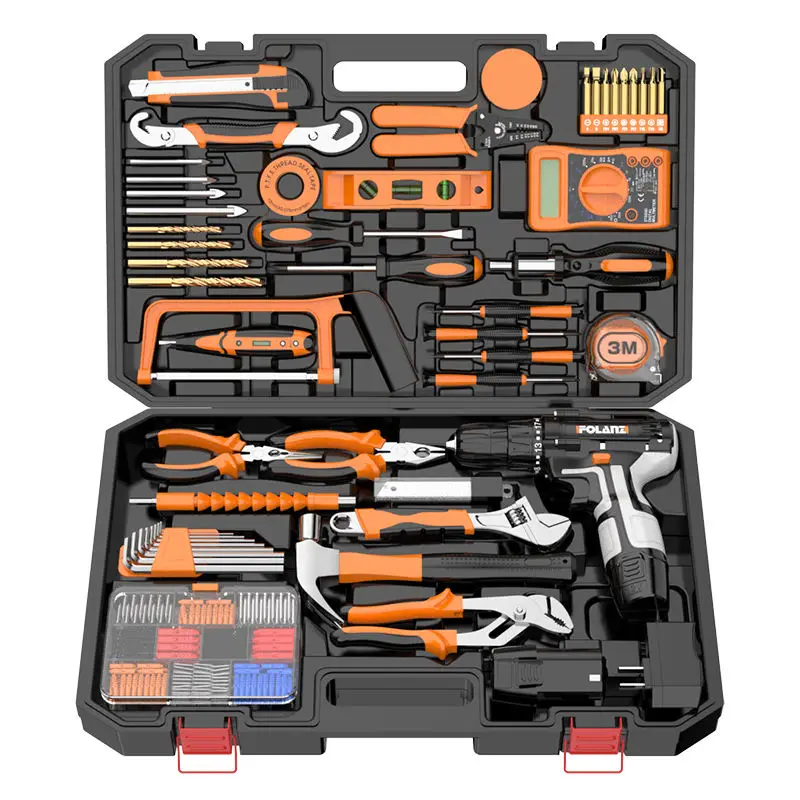Wholesale 800W Portable Cordless Electric Impact Drill Power Tools Kit 12V 2000MAH Li-ion Battery 10mm Brushless Motor OEM
