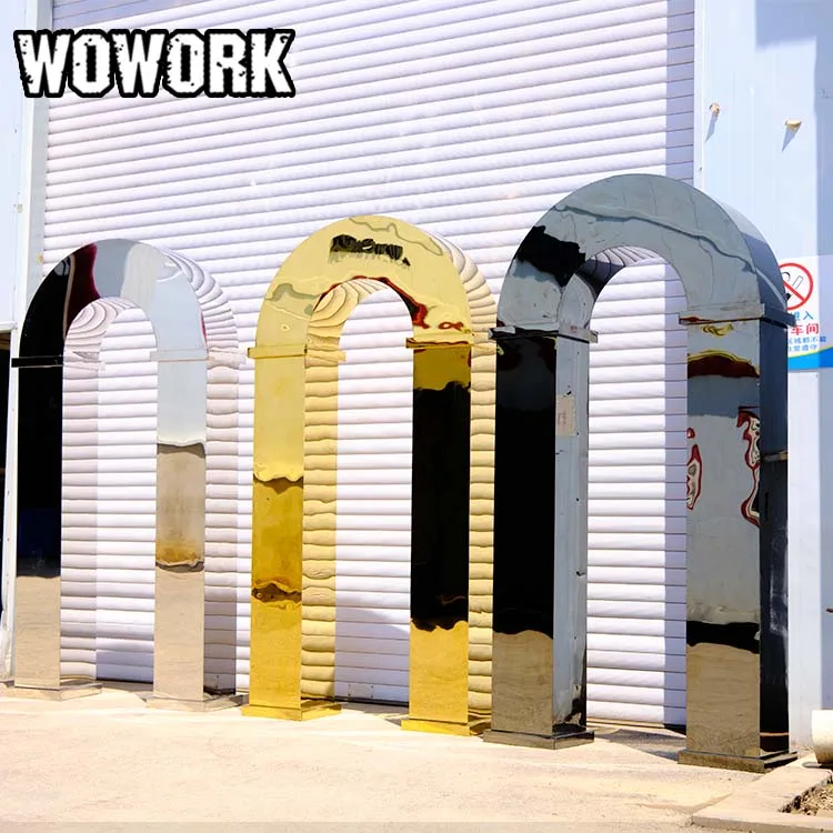 2024 WOWORK 2ft big 3D solid silver gold mirror SST numbers letters for wedding birthday event decoration