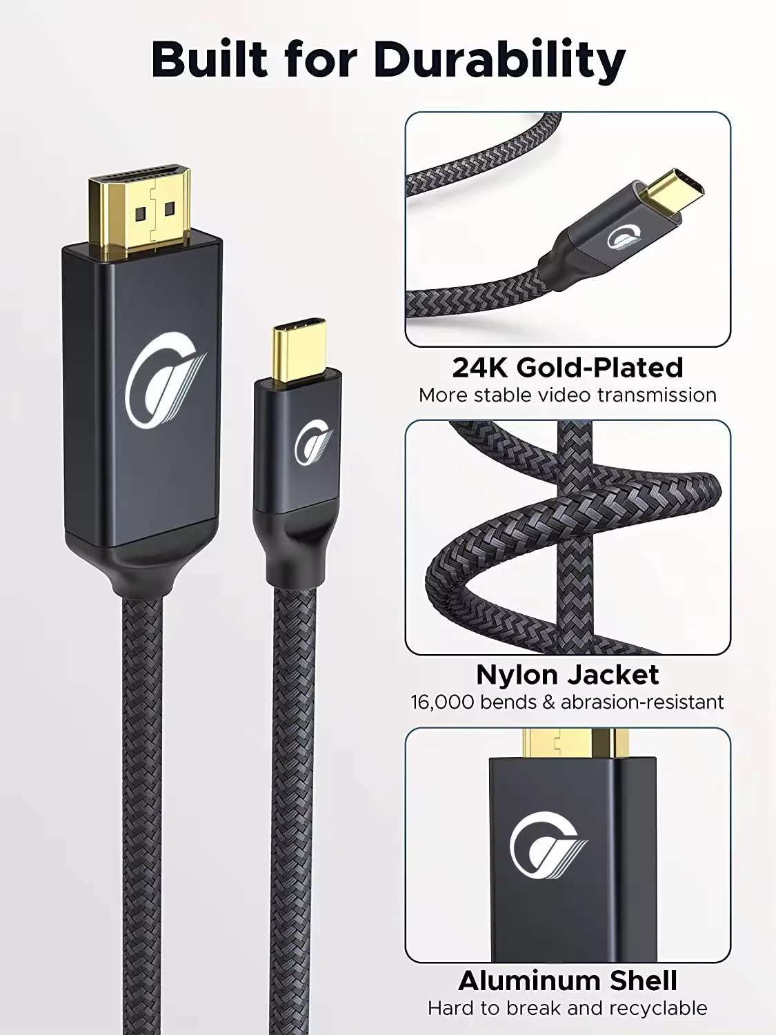 High Quality 2 Meter 4k*2k USB Type C-To-HDMI Cable 4K 120 Hz USB-C To HDMI 2.0 Cable For Mobile To TV Connect