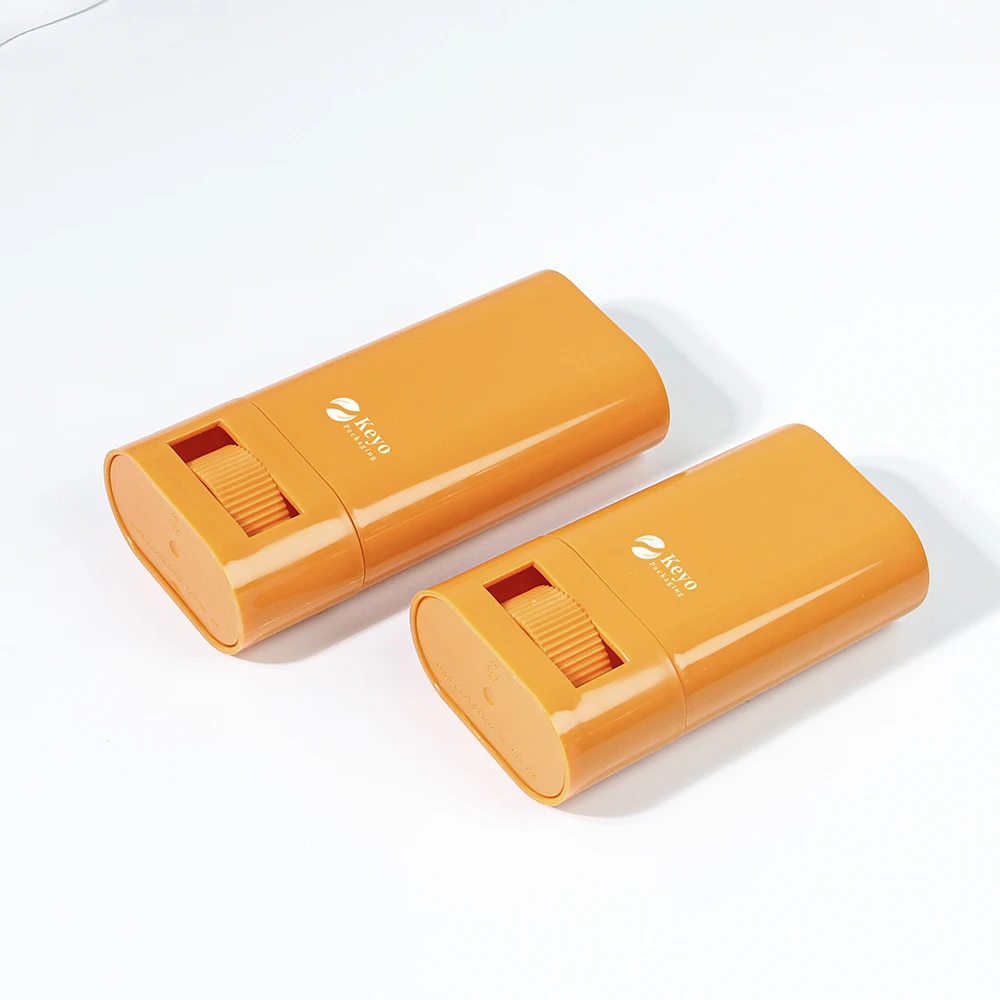 75ml 50ml oval deodorant container twist empty round PP stick deodorant container colorful deodorant container