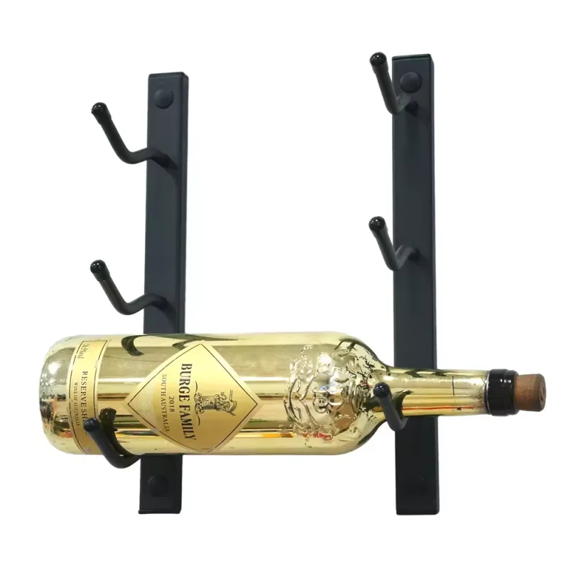 Wall Mount Metal Freestanding Wine Rack For Home Racks and Holders 6 Bottles Wall Mount Wine Storage Rack Display
