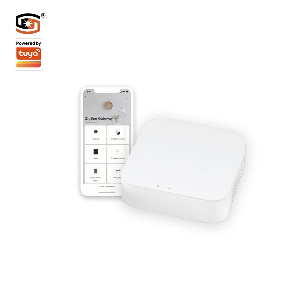Tuya  Appliance Gateway DC5V Host + 0.5m data cable + Adapter(CE)  Remote Smart Zigbee Control 60*60 USB Gateway