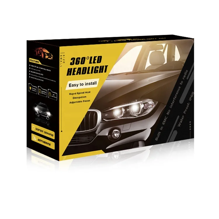  3D R1T 360 градусов 6 сторон 18000LM H11 Противотуманные фары H8 H4 h7 светодиодные HB3 9005 HB4 880 881 H27 LED H1 дальнего ближнего света автомобильные