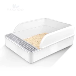 Self-cleaning Cats Train Litter Box Semi-closed Clean Litter Avoid Spilling Large Kitty High quality Sterilization Cat Toilet