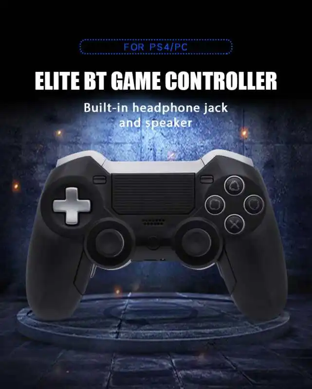 2020 New joystick Controller PS4 Elite Wireless Controller with 4 Paddles headphone jack Dual Vibration Support PC