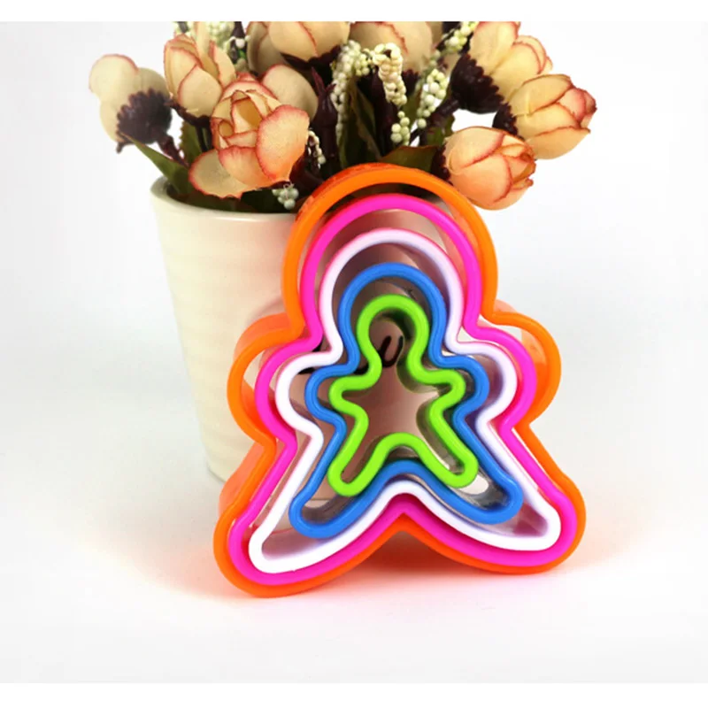 5pcs/set Cookies Cake Decorating Diy Baking Tools Heart Cookies Cutter Molds Fashion Useful Kitchen Tools